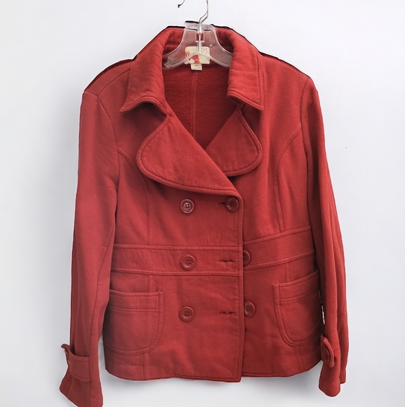 Rue21 short pea coat red size large - Picture 3 of 6